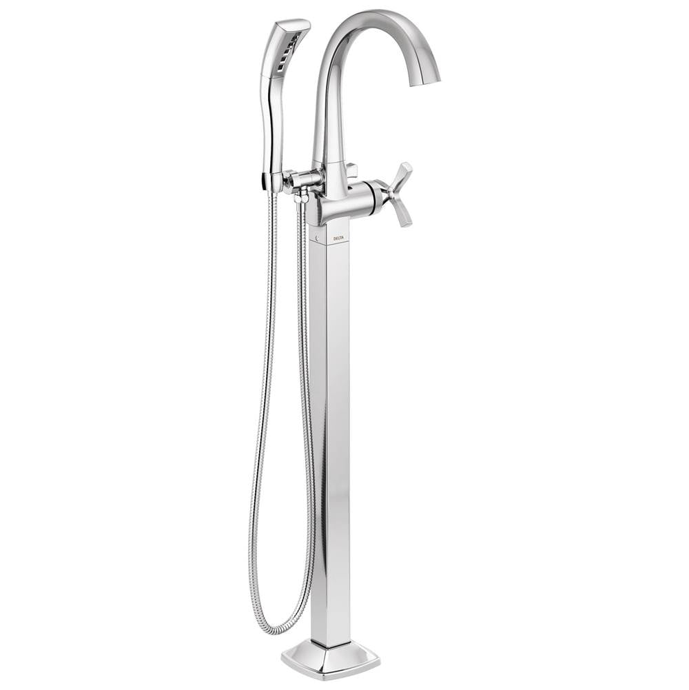 Delta Faucet - Stryke Floor Mount Tub Filler Trim - Lumicoat Chrome