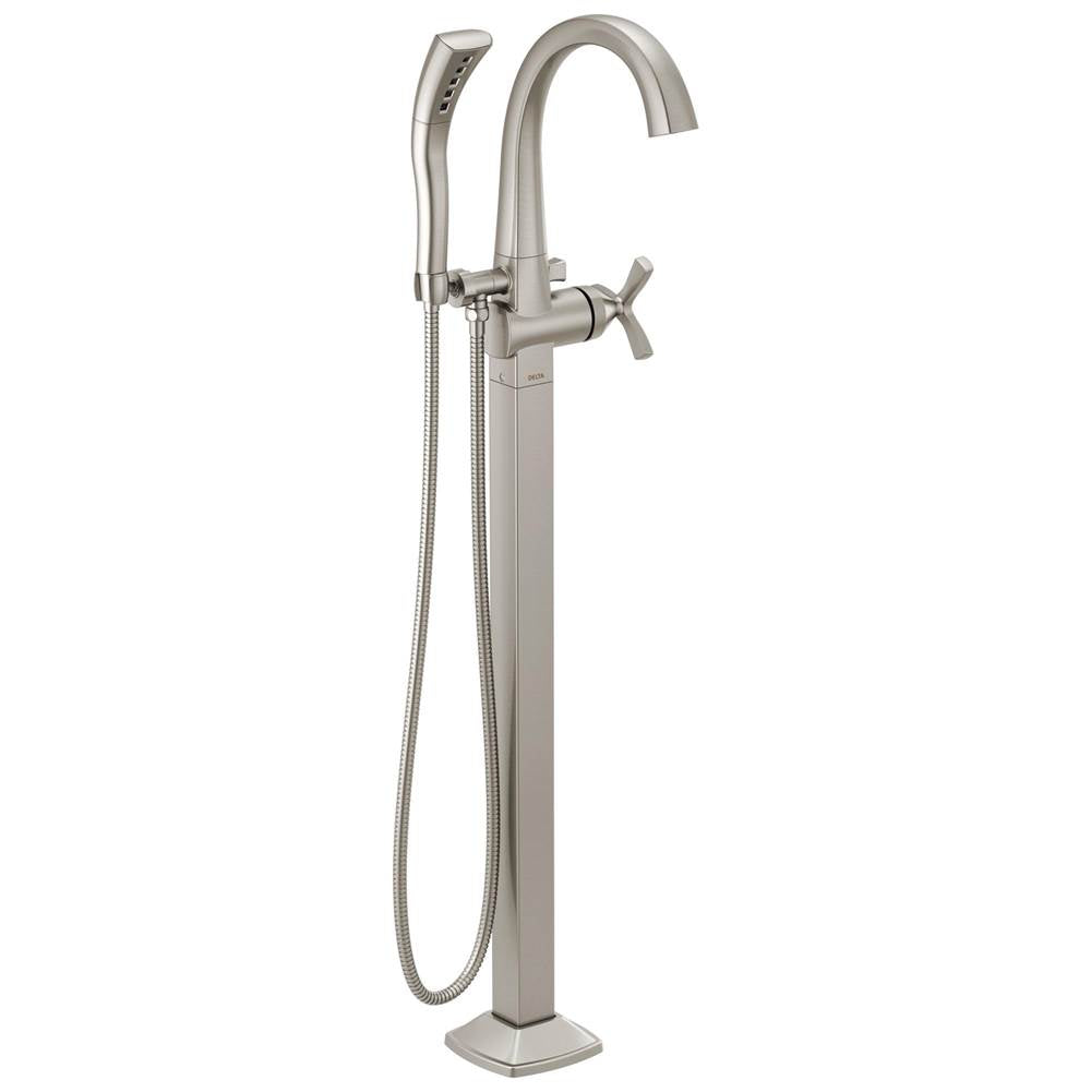 Delta Faucet - Stryke Floor Mount Tub Filler Trim - Lumicoat Stainless