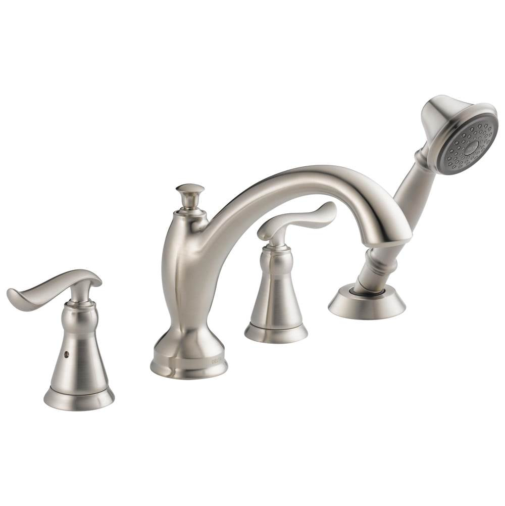 Delta Faucet - LindenE Roman Tub with Hand Shower Trim - Stainless