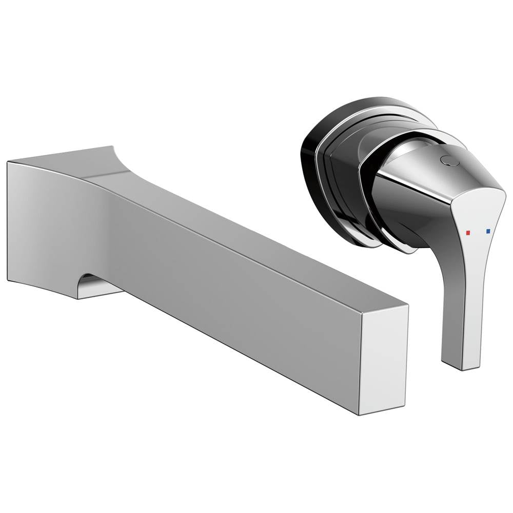 Delta Faucet - Zura Single Handle Wall Mount Bathroom Faucet Trim - Chrome