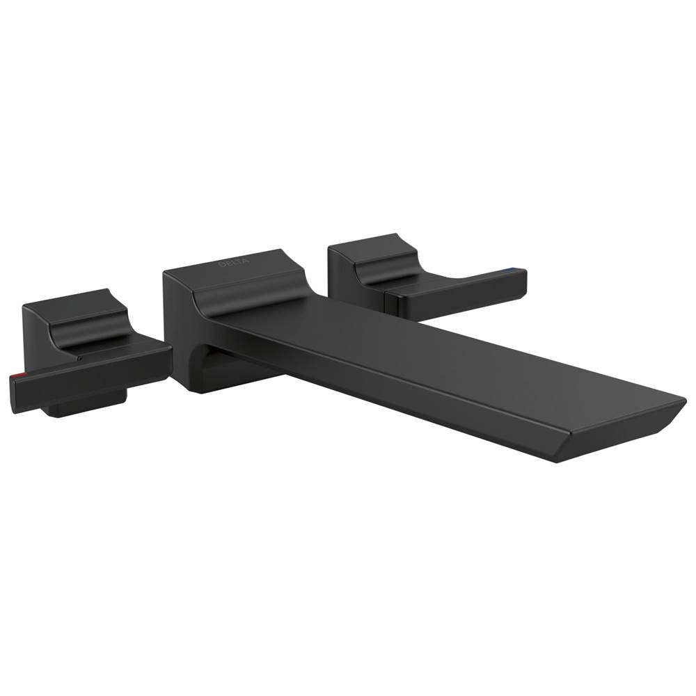 Delta Faucet - PivotalE Two Handle Wall Mounted Tub Filler - Matte Black