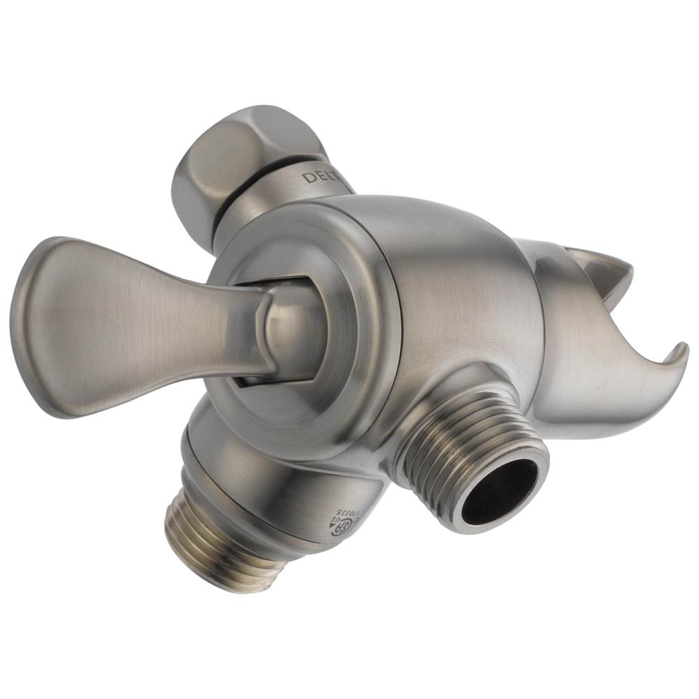 Delta Faucet - Universal Showering Components 3-Way Shower Arm Diverter with Hand Shower Mount - Stainless