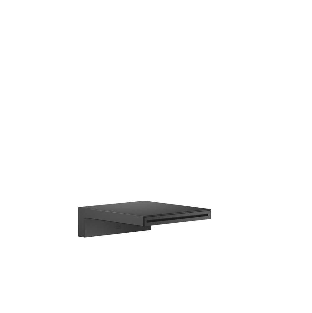 Dornbracht - Deque Cascade Tub Spout For Wall-Mounted Installation In Black Matte - Black Matte