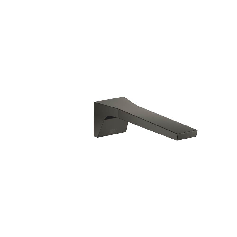 Dornbracht - CL.1 Lavatory Spout, Wall-Mounted Without Drain In Dark Platinum Matte - Dark platinum matte