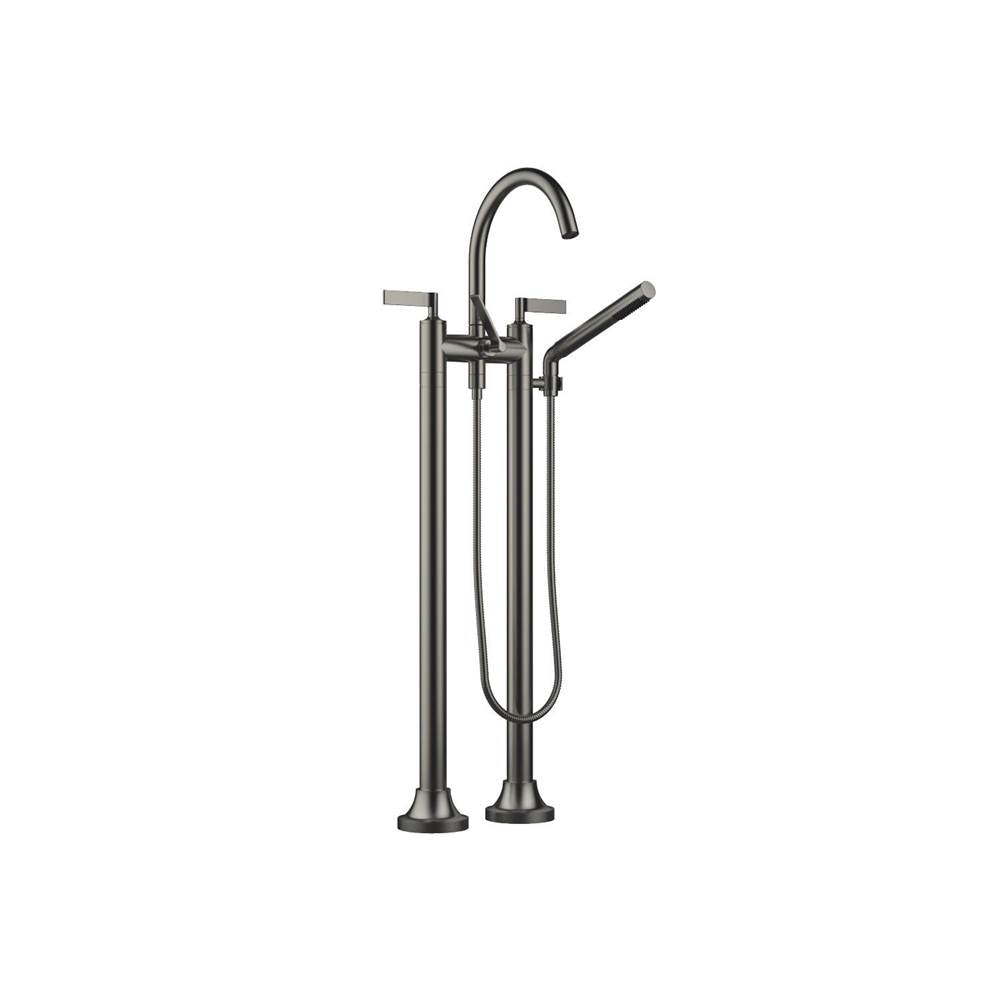 Dornbracht - VAIA Two-Hole Tub Mixer For Freestanding Installation With Hand Shower Set In Dark Platinum Matte - Dark platinum matte