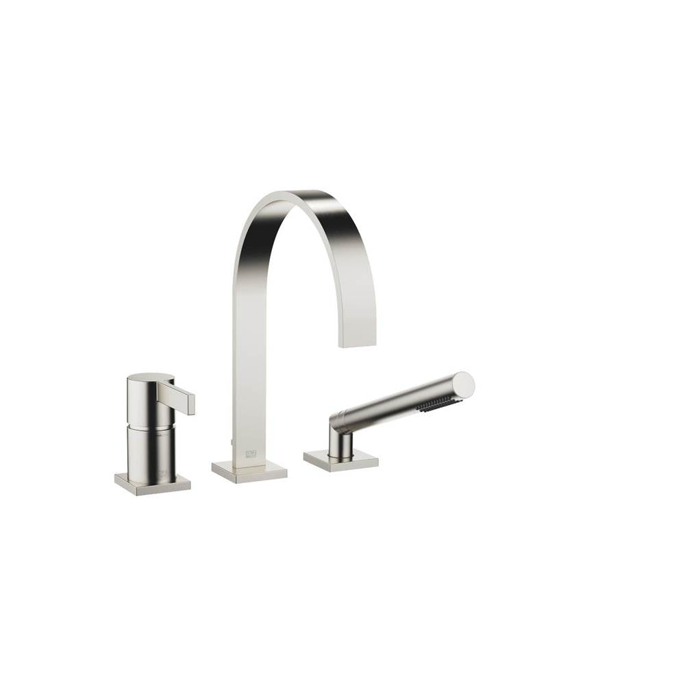Dornbracht - MEM Three-Hole Single-Lever Tub Mixer For Deck-Mounted Tub Installation In Platinum Matte - Platinum Matte