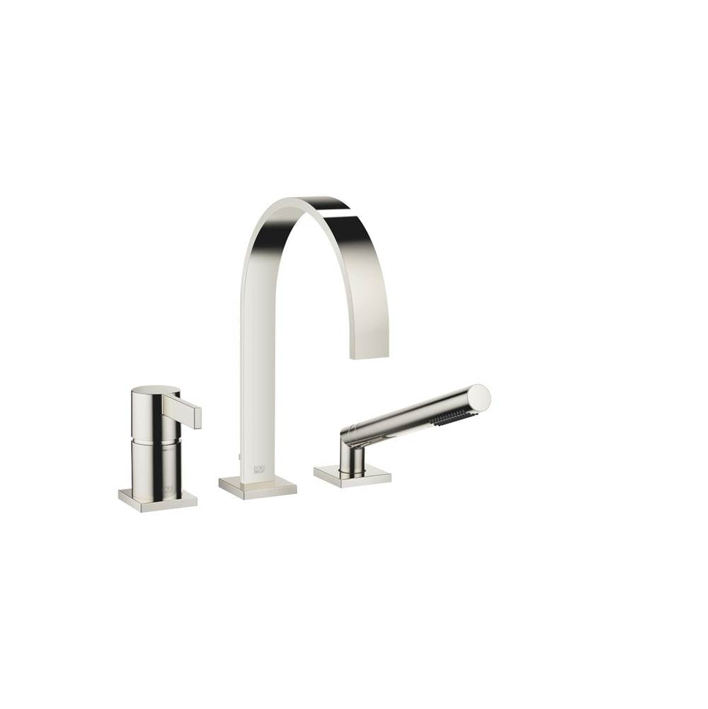 Dornbracht - MEM Three-Hole Single-Lever Tub Mixer For Deck-Mounted Tub Installation In Platinum - Platinum
