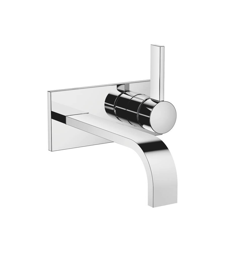 Dornbracht - MEM Wall-Mounted Single-Lever Mixer With Cover Plate Without Drain In Dark Platinum Matte - Dark platinum matte