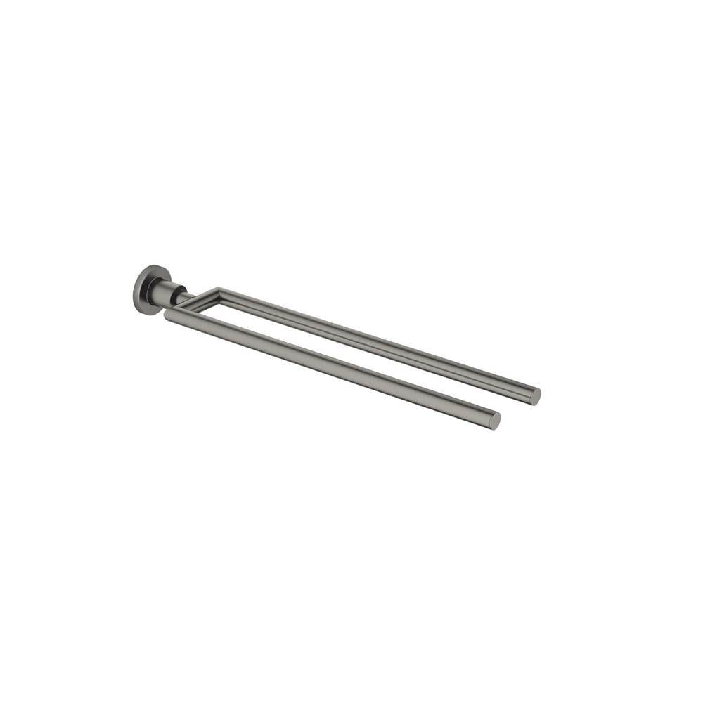 Dornbracht - Tara Towel Bar Two-Piece Fixed In Dark Platinum Matte - Dark platinum matte