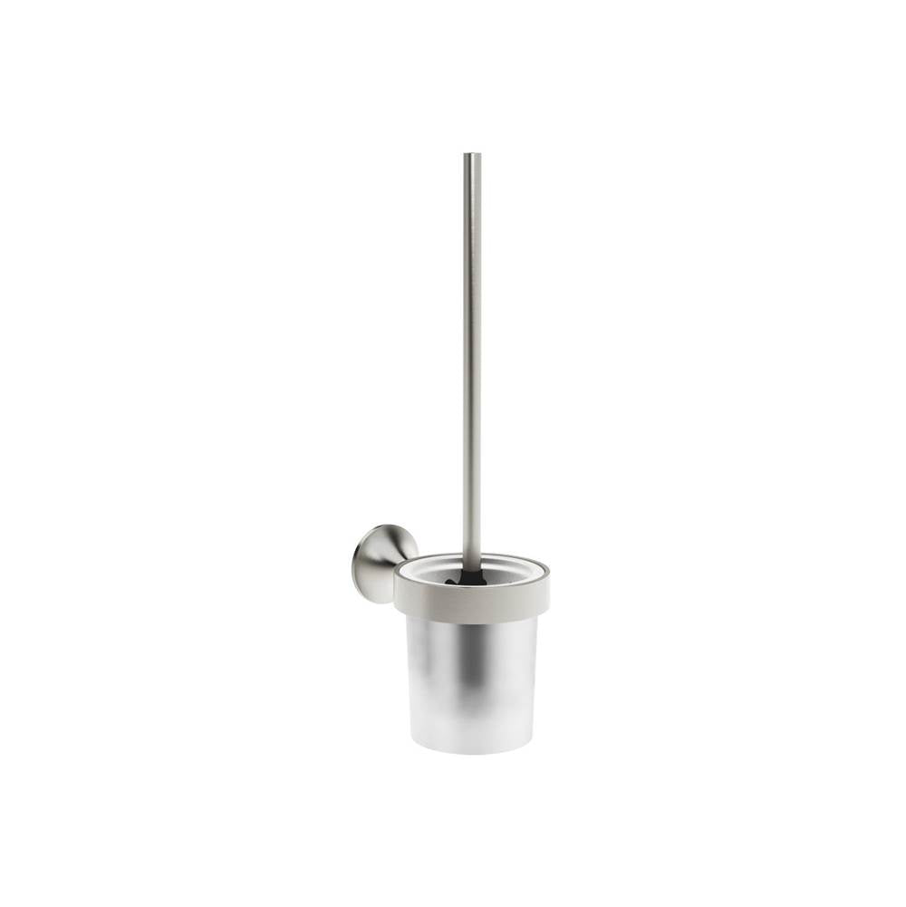 Dornbracht - VAIA Toilet Brush Set Wall-Mounted In Platinum Matte - Platinum Matte