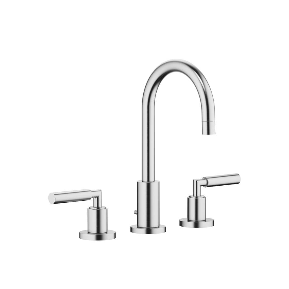 Dornbracht - Tara Three-Hole Lavatory Mixer With Drain In Chrome Matte - Chrome Matte