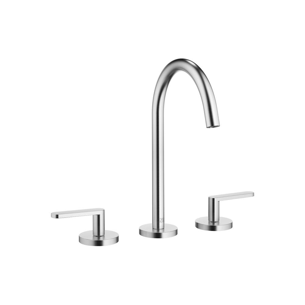 Dornbracht - Meta Three-Hole Lavatory Mixer With Drain In Chrome Matte - Chrome Matte