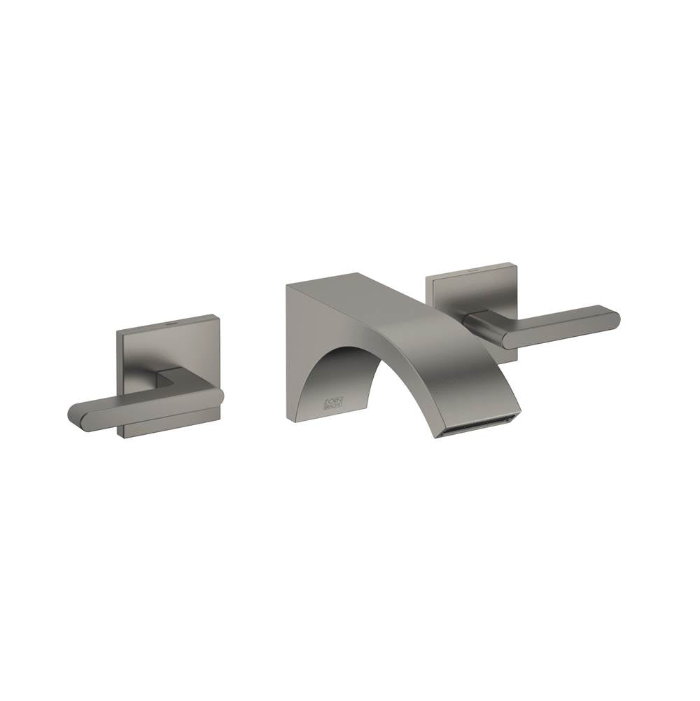 Dornbracht - CYO Wall-Mounted Three-Hole Lavatory Mixer Without Drain In Dark Platinum Matte - Dark platinum matte