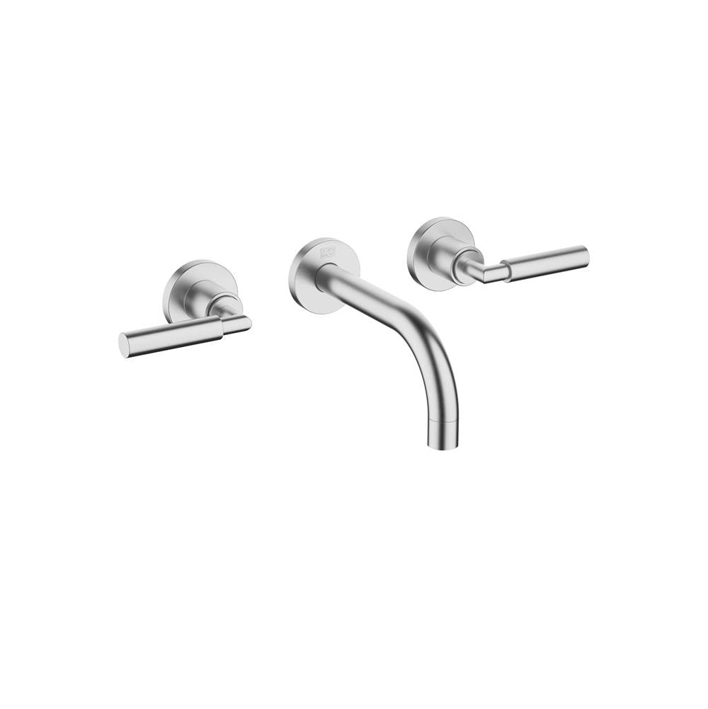 Dornbracht - Tara Wall-Mounted Three-Hole Lavatory Mixer Without Drain In Chrome Matte - Chrome Matte