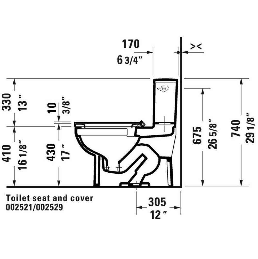 No.1 One-Piece Toilet Kit White with Seat