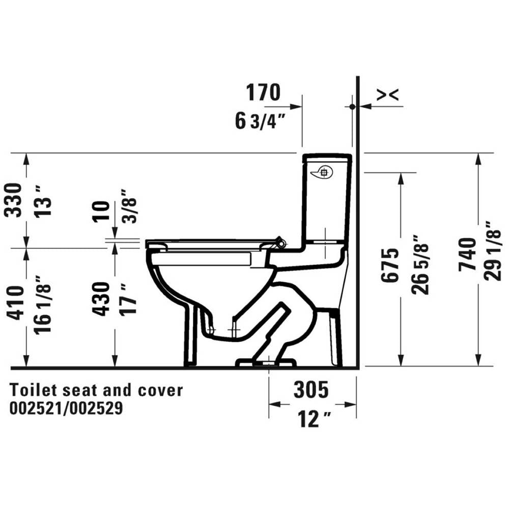 No.1 One-Piece Toilet Kit White with Seat