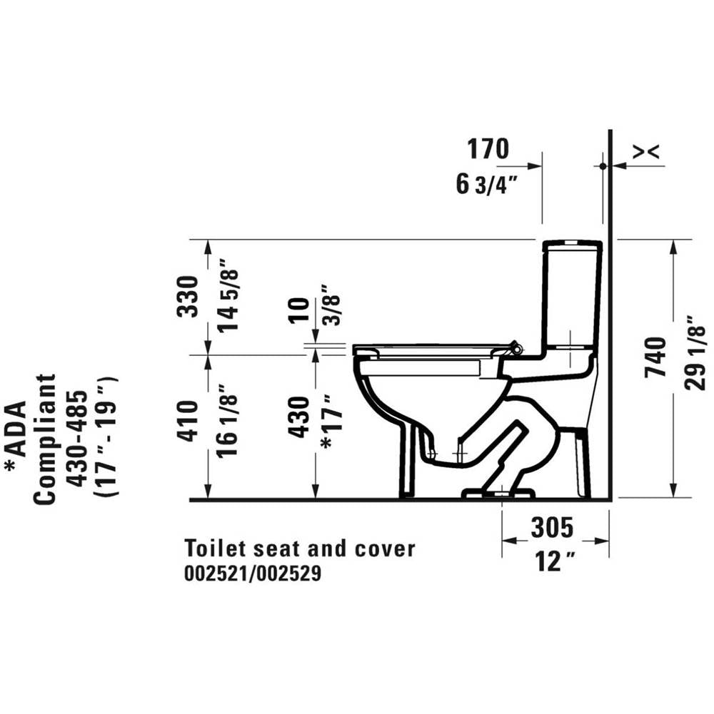 No.1 One-Piece Toilet Kit White with Seat