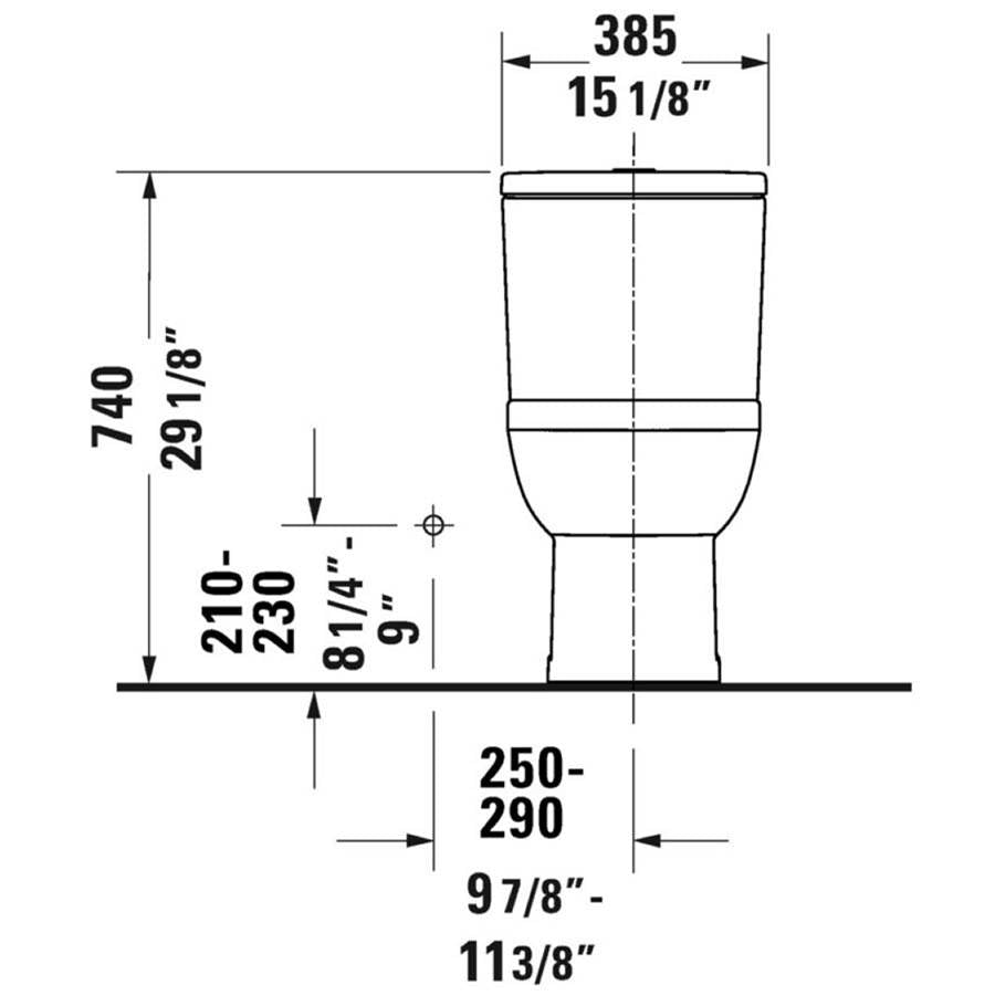 No.1 One-Piece Toilet Kit White with Seat