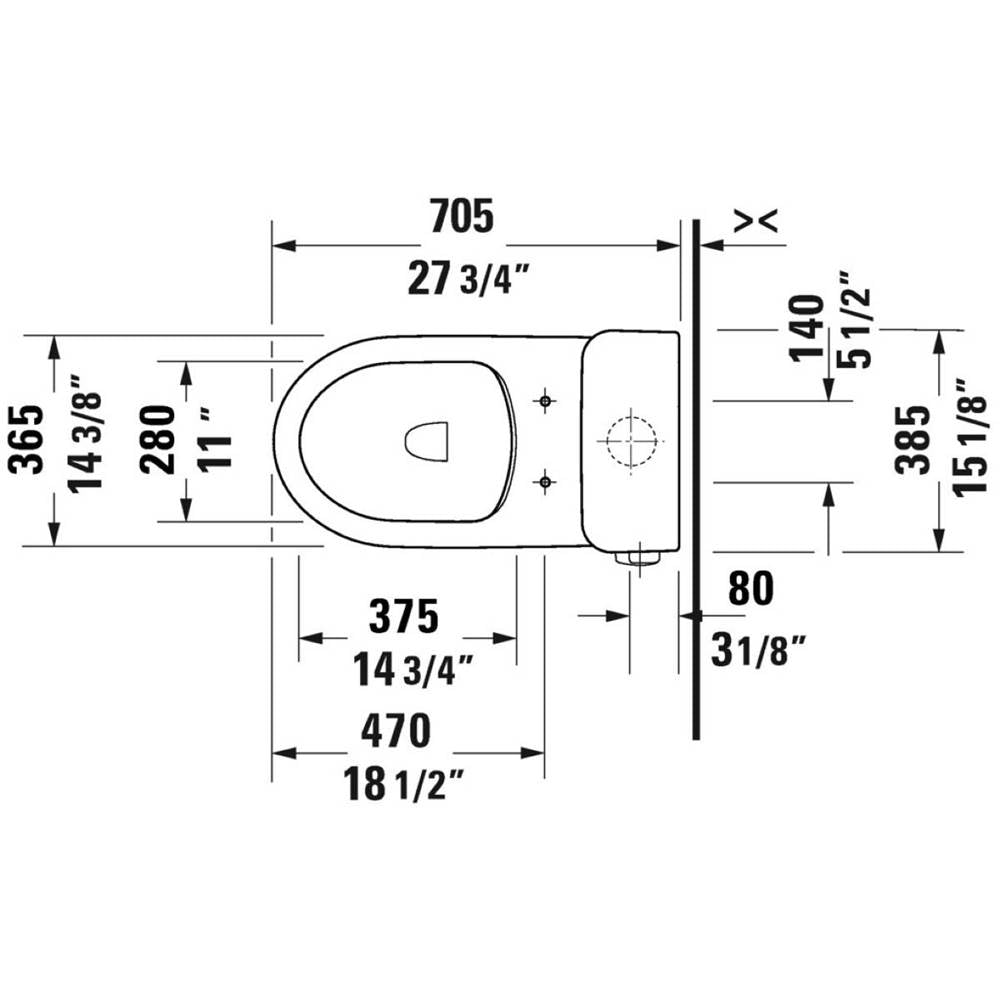 No.1 Two-Piece Toilet Kit White