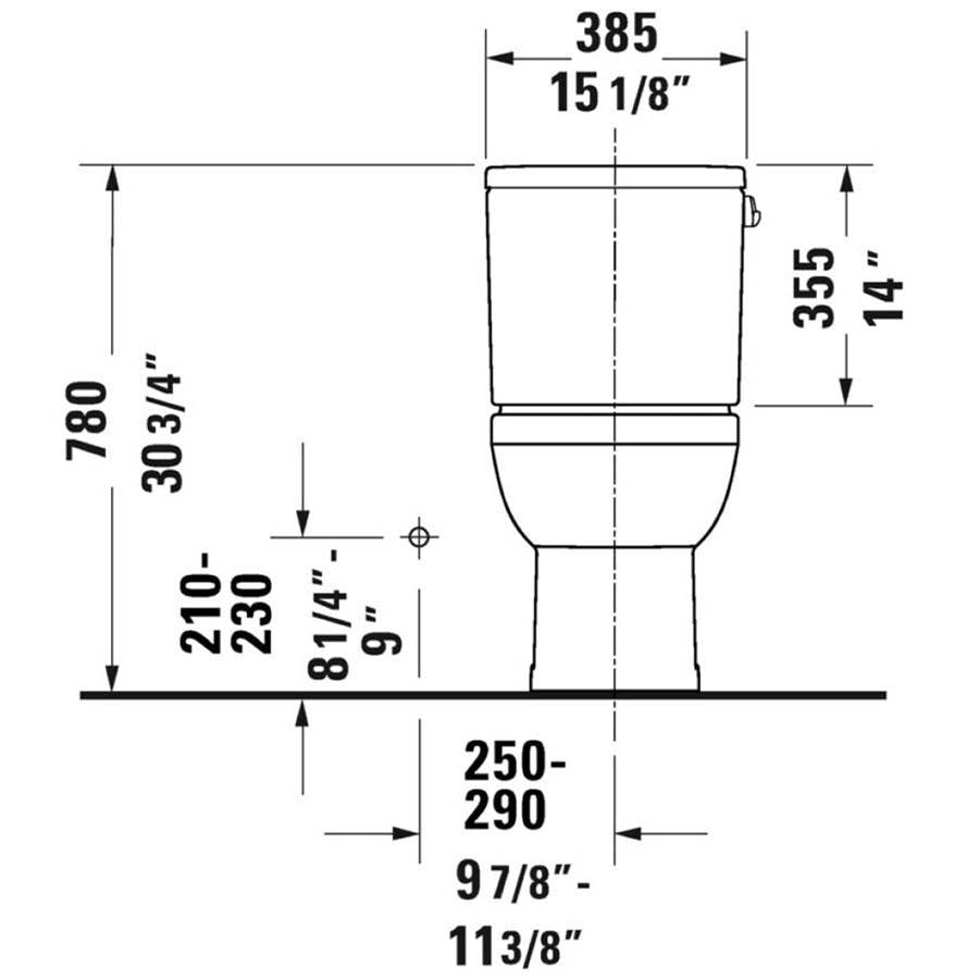 No.1 Two-Piece Toilet Kit White