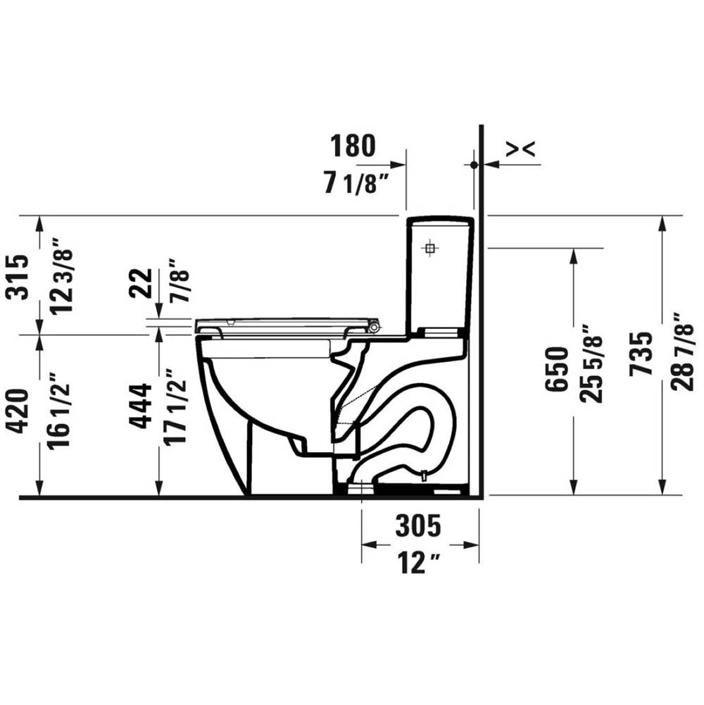 ME by Starck One-Piece Toilet Kit White with Seat