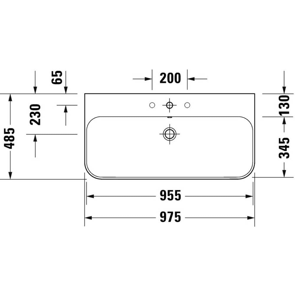 Happy D.2 Plus C-Bonded Vanity Kit with Sink and Metal Console White