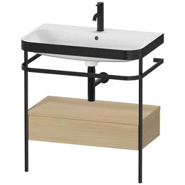 Duravit - Happy D.2 Plus C-Bonded Vanity Kit with Sink and Metal Console Mediterranean Oak - Mediterranean Oak
