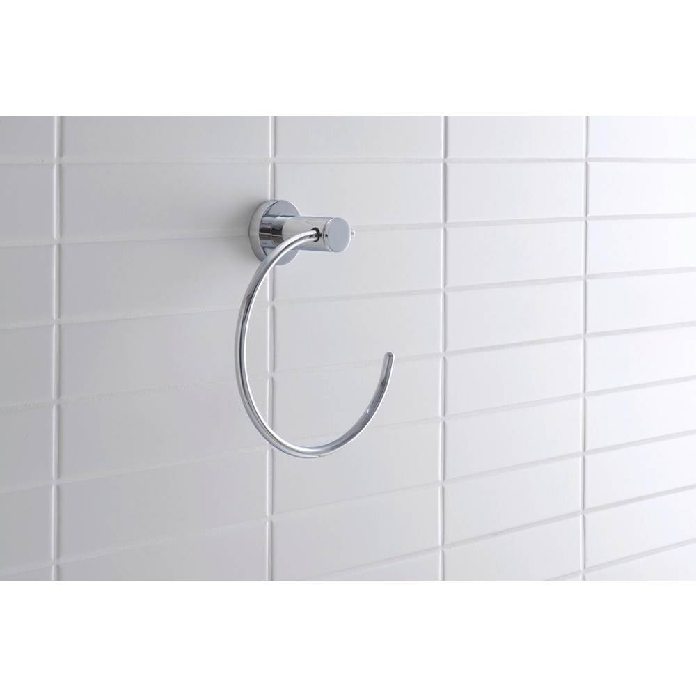 D-Code Towel Ring Chrome