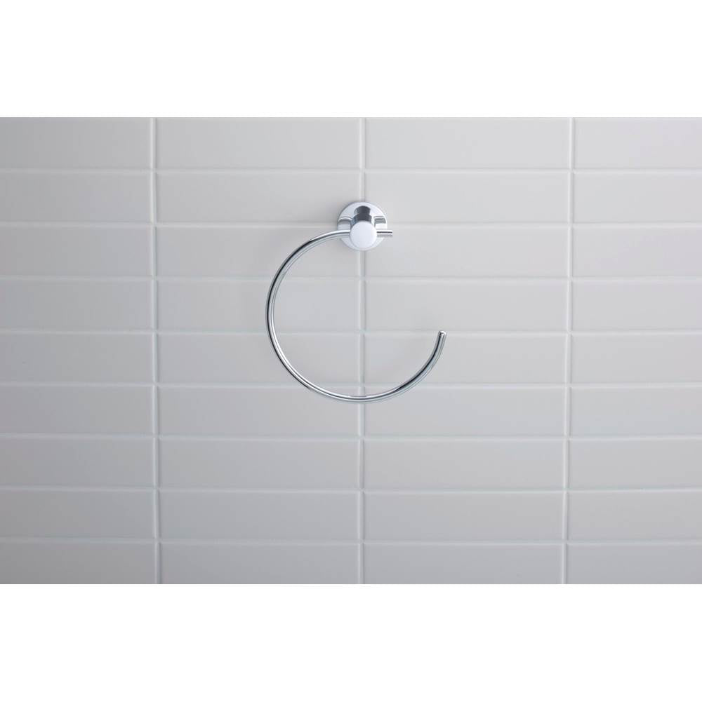 D-Code Towel Ring Chrome