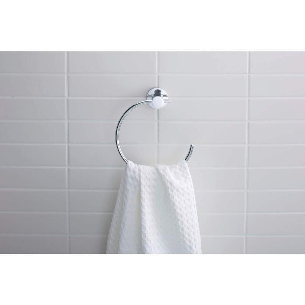 D-Code Towel Ring Chrome