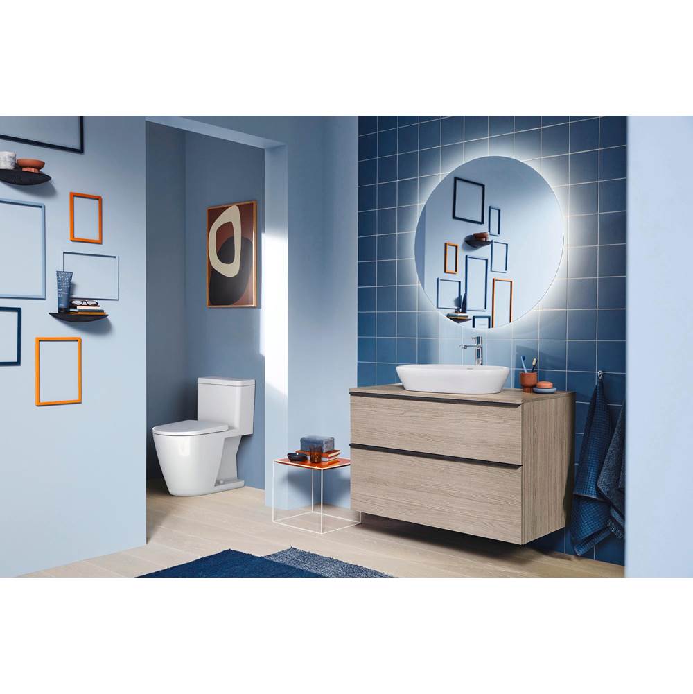 D-Neo One-Piece Toilet White, Left Hand Lever
