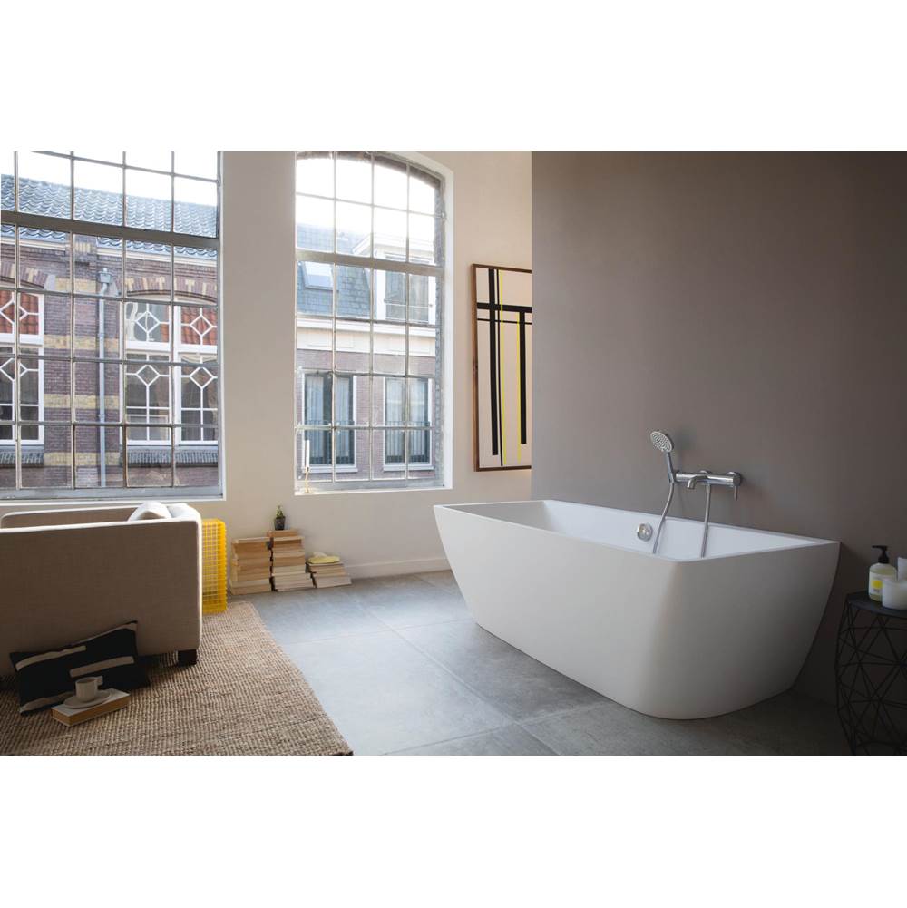 DuraSquare Back-to-Wall Bathtub White