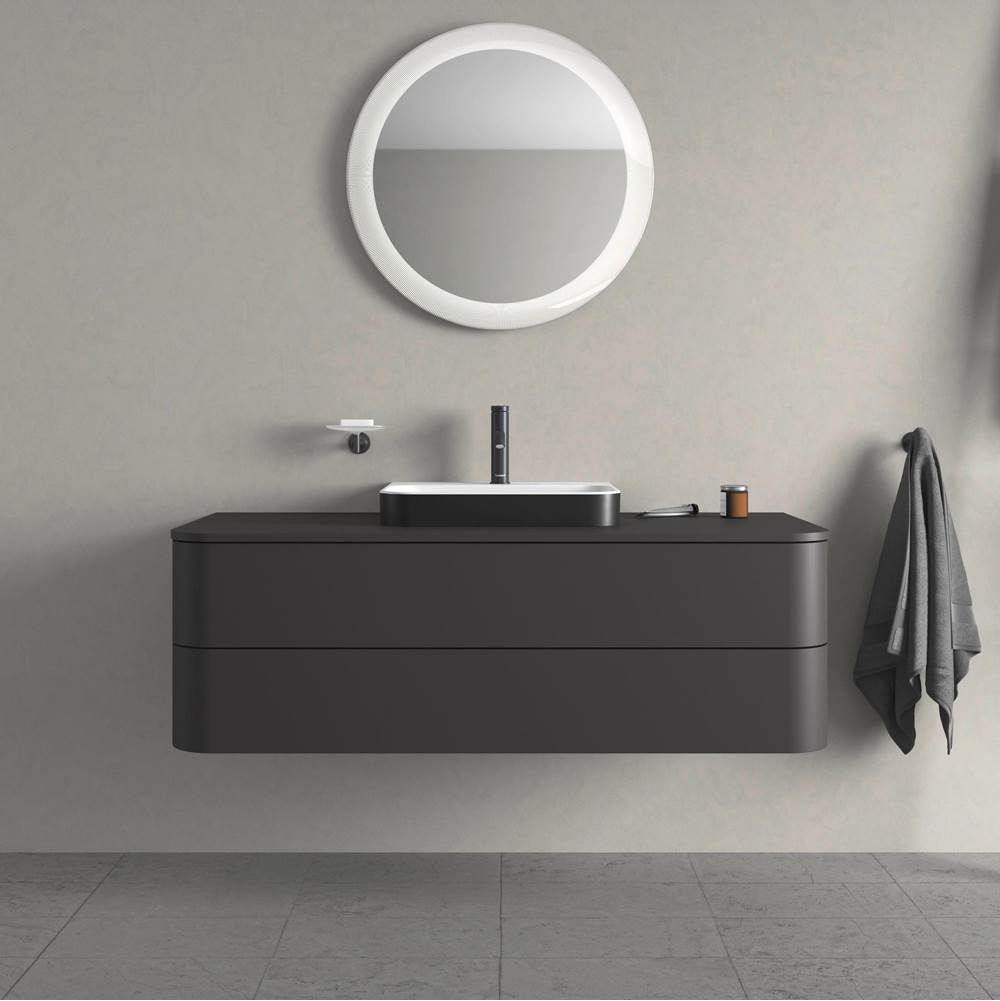 Happy D.2 Plus Two Drawer Wall-Mount Vanity Unit White