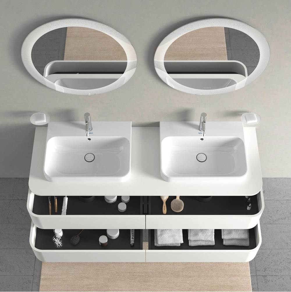 Happy D.2 Plus Four Drawer Wall-Mount Vanity Unit White
