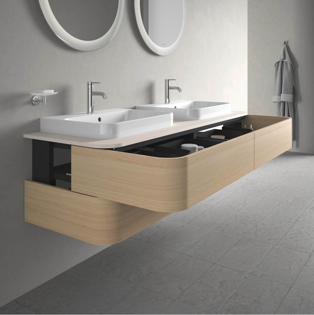 Happy D.2 Plus Four Drawer Wall-Mount Vanity Unit White