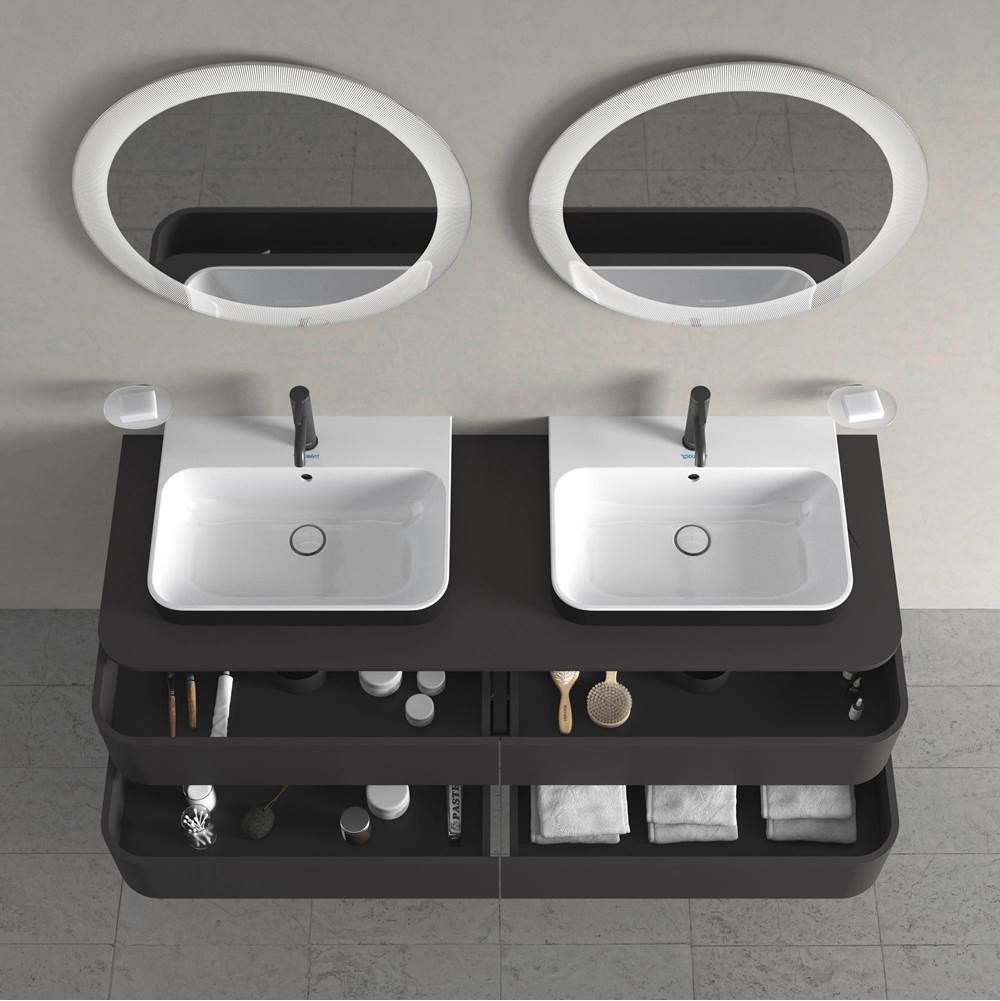 Happy D.2 Plus Four Drawer Wall-Mount Vanity Unit White
