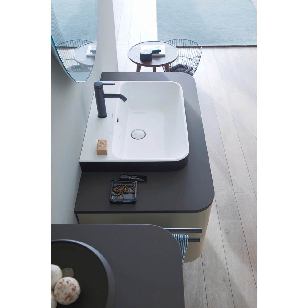 Happy D.2 Plus Console with One Sink Cut-Out White