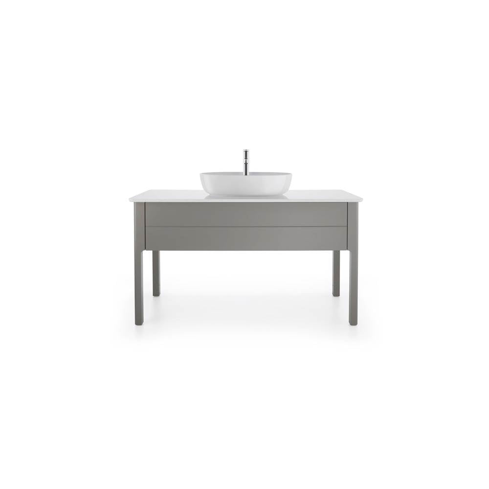 Luv Console with One Sink Cut-Out White