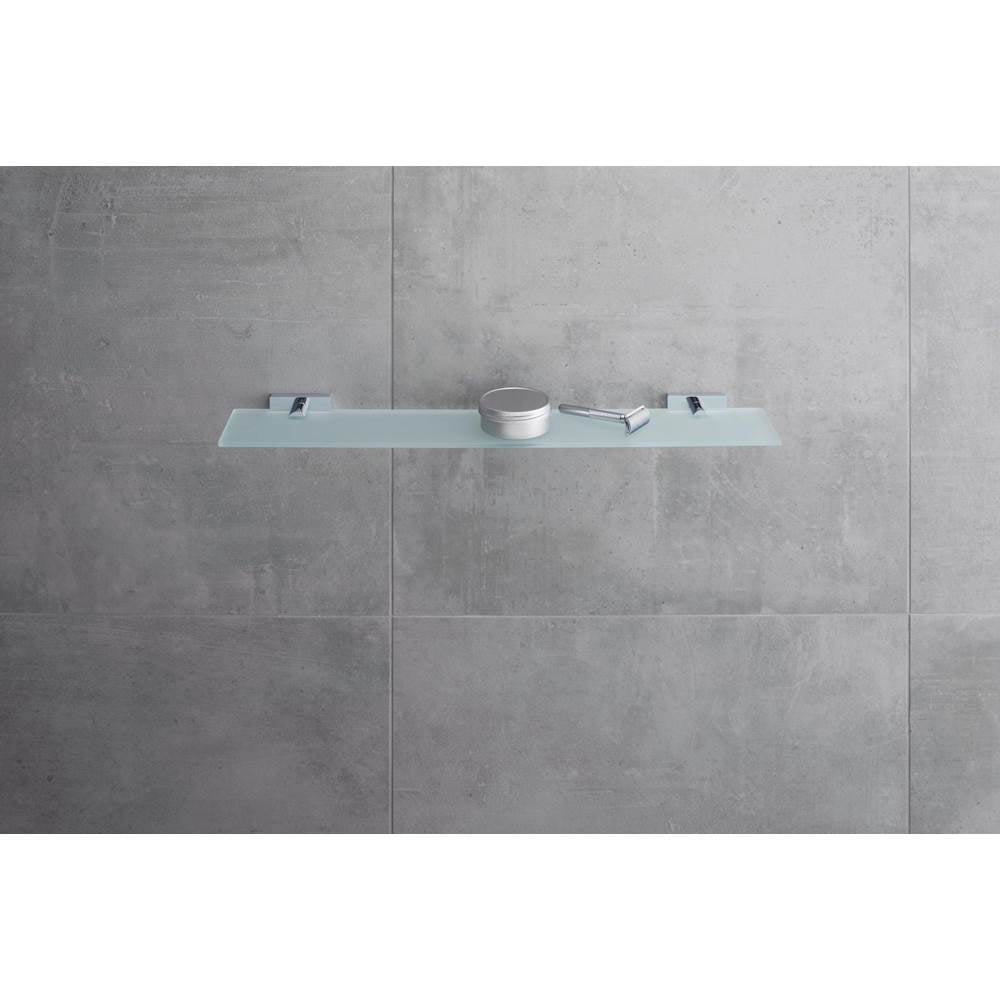 Karree Glass Shelves Chrome