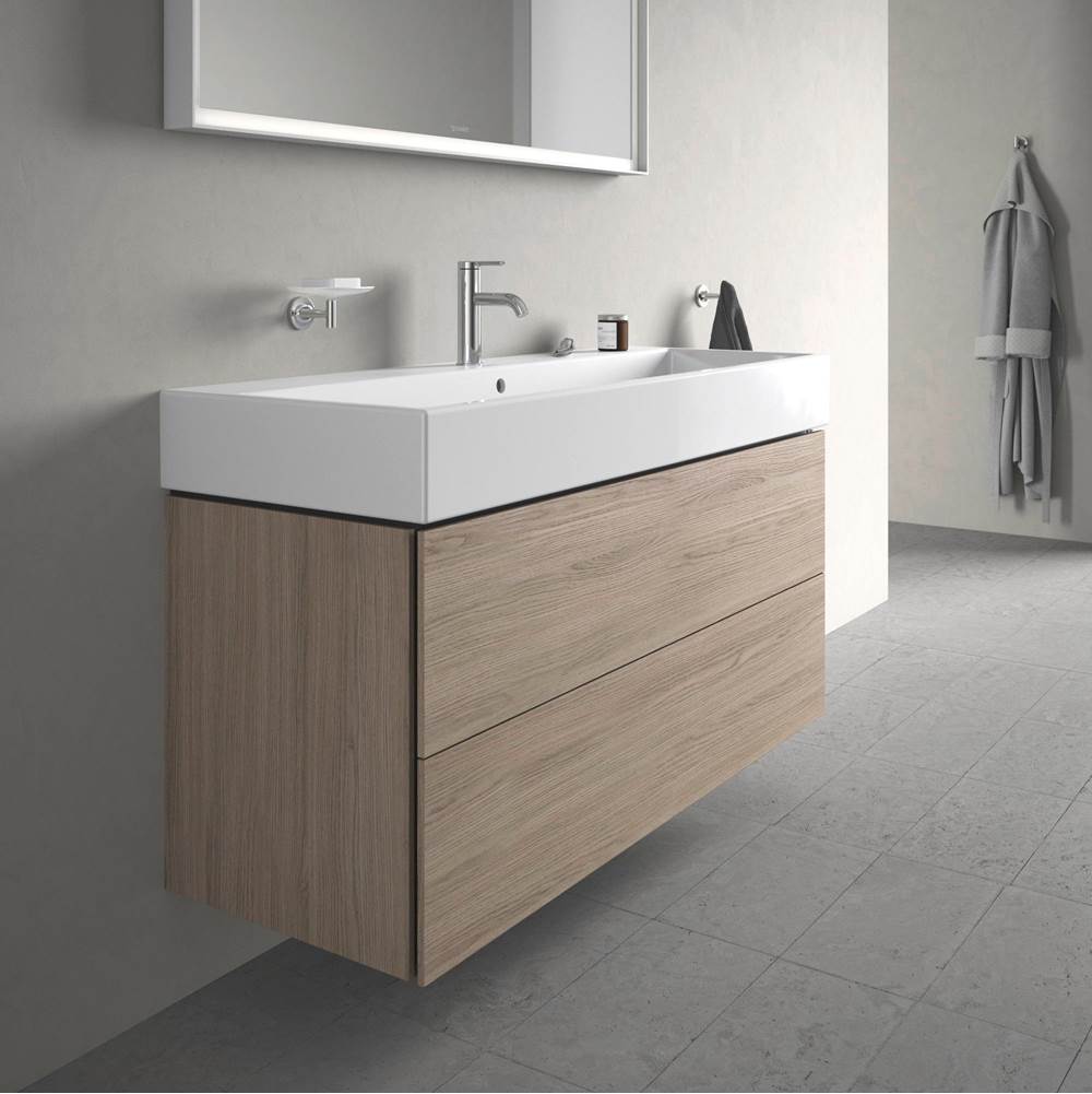 L-Cube Two Drawer Wall-Mount Vanity Unit Concrete Gray