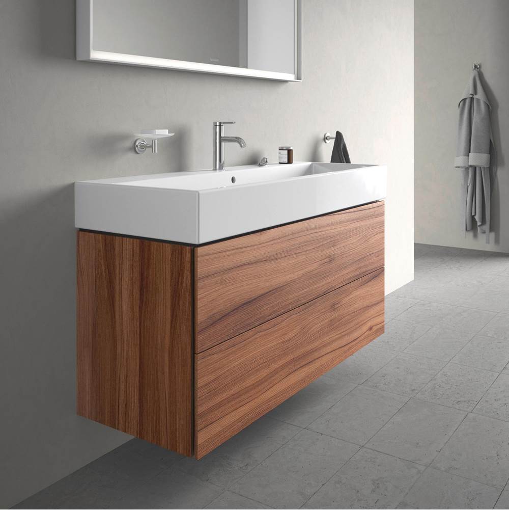 L-Cube Two Drawer Wall-Mount Vanity Unit Concrete Gray