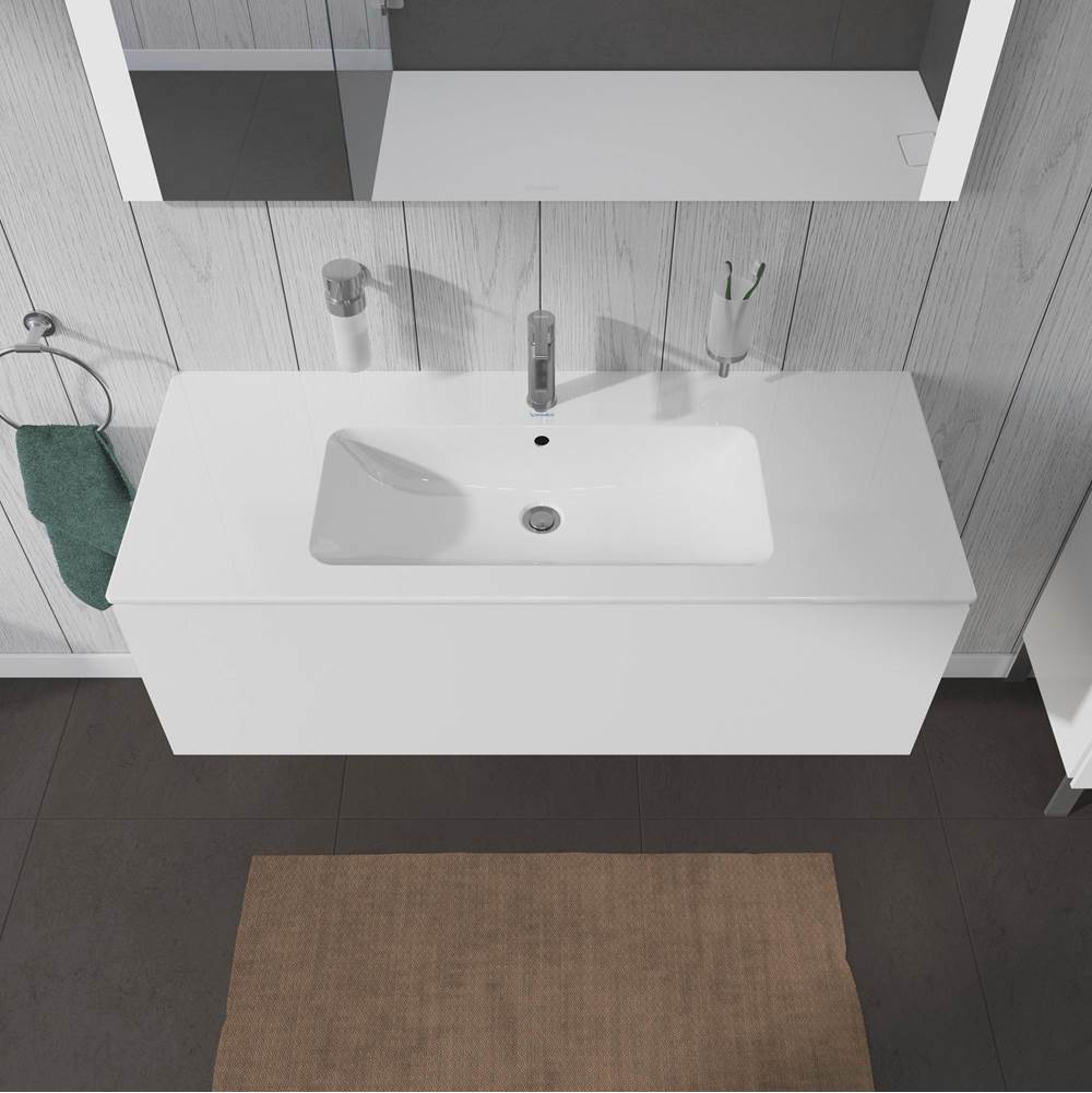 L-Cube One Drawer Wall-Mount Vanity Unit Concrete Gray
