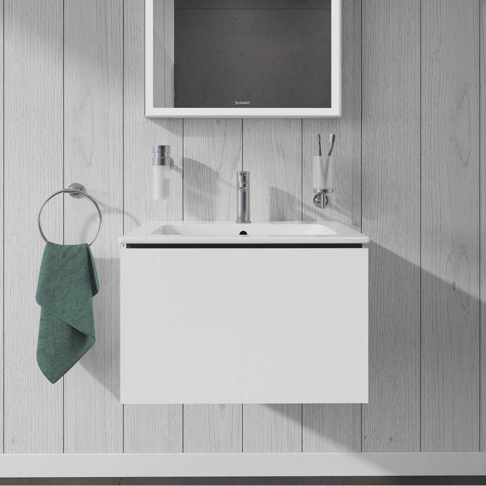 L-Cube One Drawer Wall-Mount Vanity Unit Concrete Gray