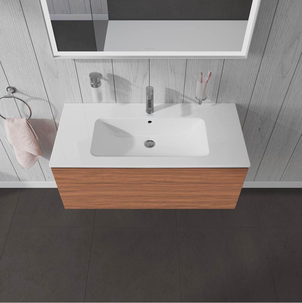 L-Cube One Drawer Wall-Mount Vanity Unit Concrete Gray
