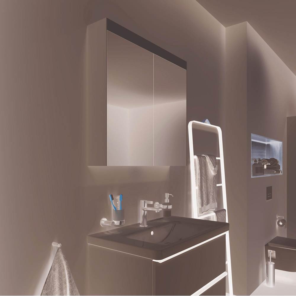 Light & Mirror Mirror Cabinet with Lighting White