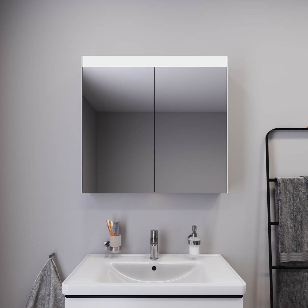 Light & Mirror Mirror Cabinet with Lighting White