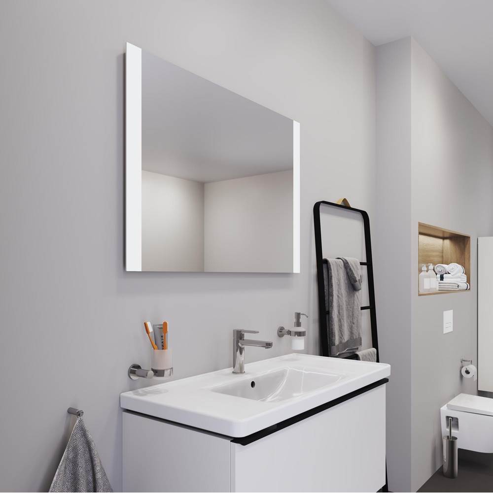 Light & Mirror Mirror with Lighting White