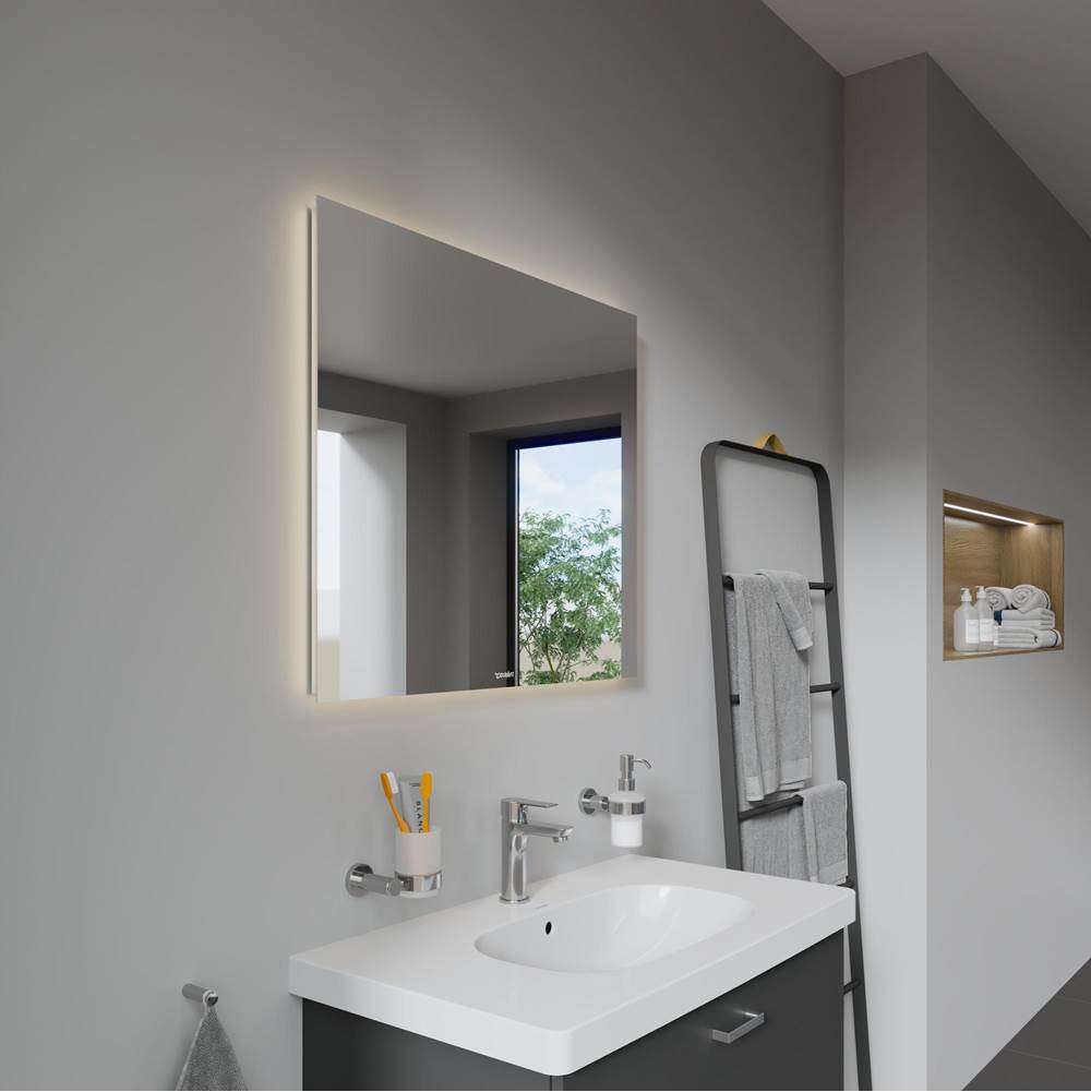 Light & Mirror Mirror with Lighting White