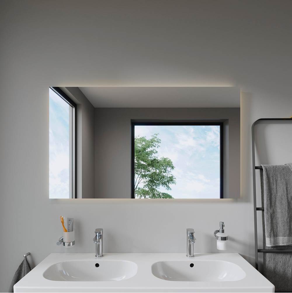 Light & Mirror Mirror with Lighting White