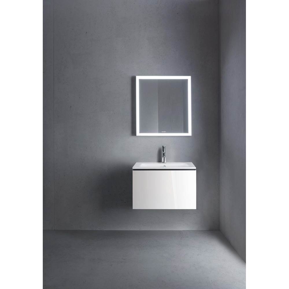 L-Cube One Drawer Wall-Mount Vanity Unit Concrete Gray